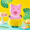Pig Pinata - Farm Animal Pinata for Birthday Decoration, Tropical or Hawaiian Party Supplies (Small, 16.5x10x3 Inch)
